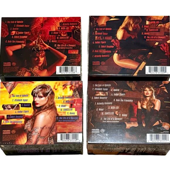 Taylor Swift The Life of a Showgirl Limited Release Deluxe CDs - Set of 4 - Picture 8 of 9
